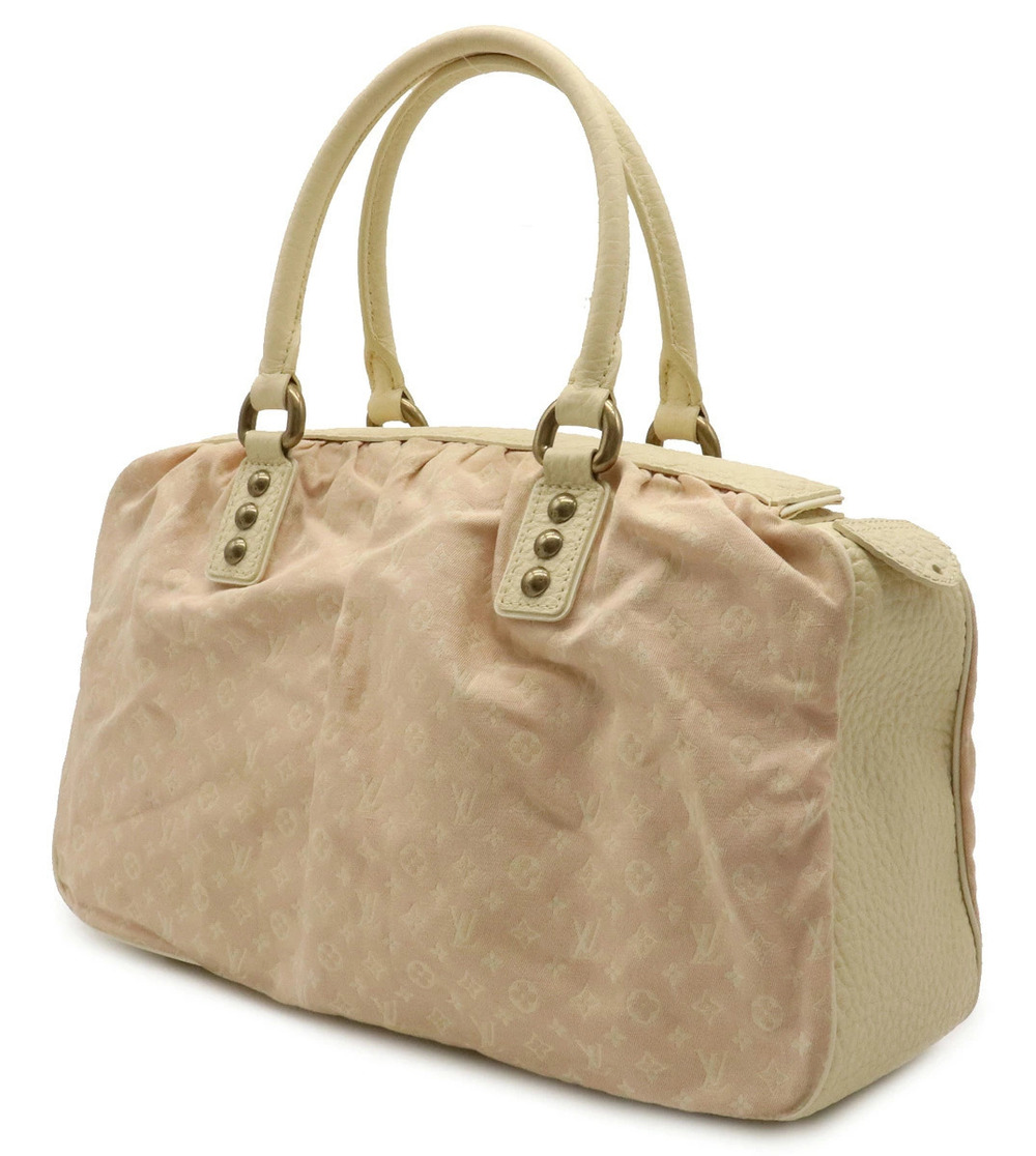 Louis Vuitton Monogram Handbag Trapeze Canvas Lin Leather Rose